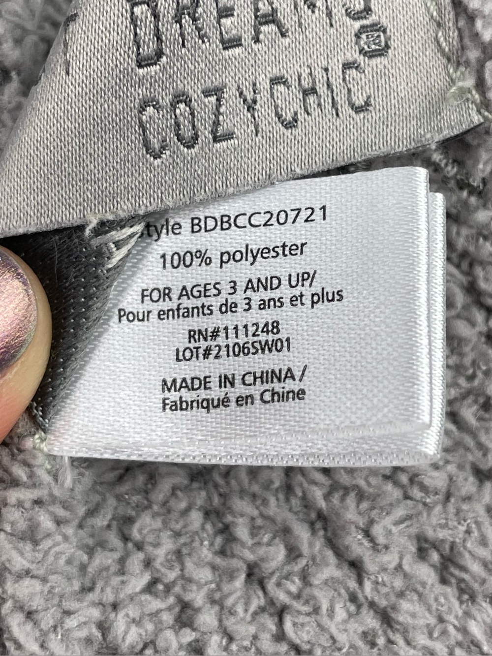 Barefoot Dreams Grey Bear Buddie Lovey Unisex Baby Security Blanket CozyChic - Picture 6 of 13